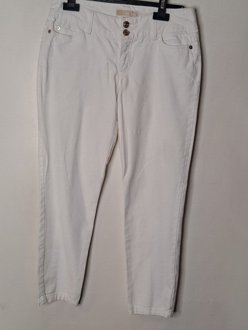 MICHAEL Michael Kors White Skinny Ankle Pants Size 2